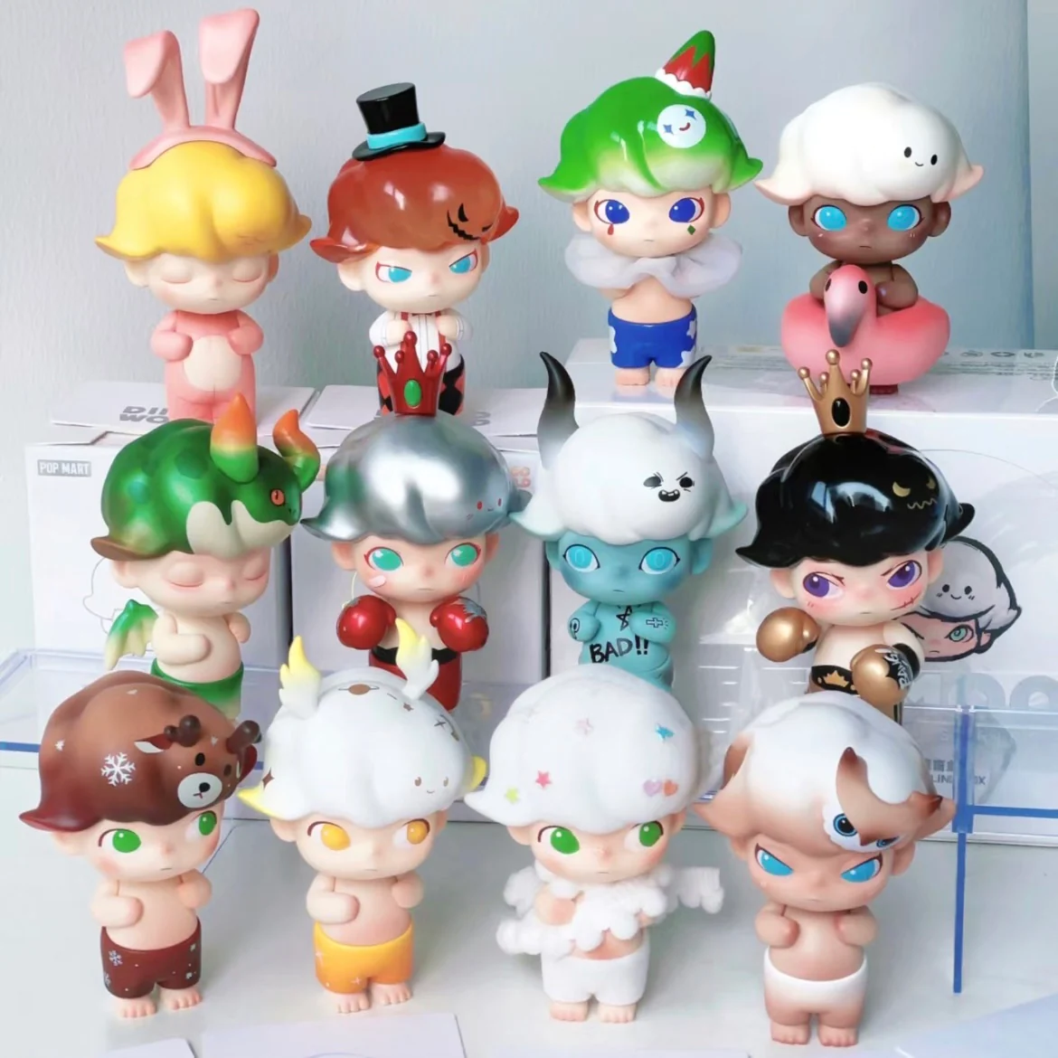 Dimoo Retro Series - 100% - ของแท้ - Pop Mart [โมเดลดิมู่] (สินค้าพร้อมส่ง)