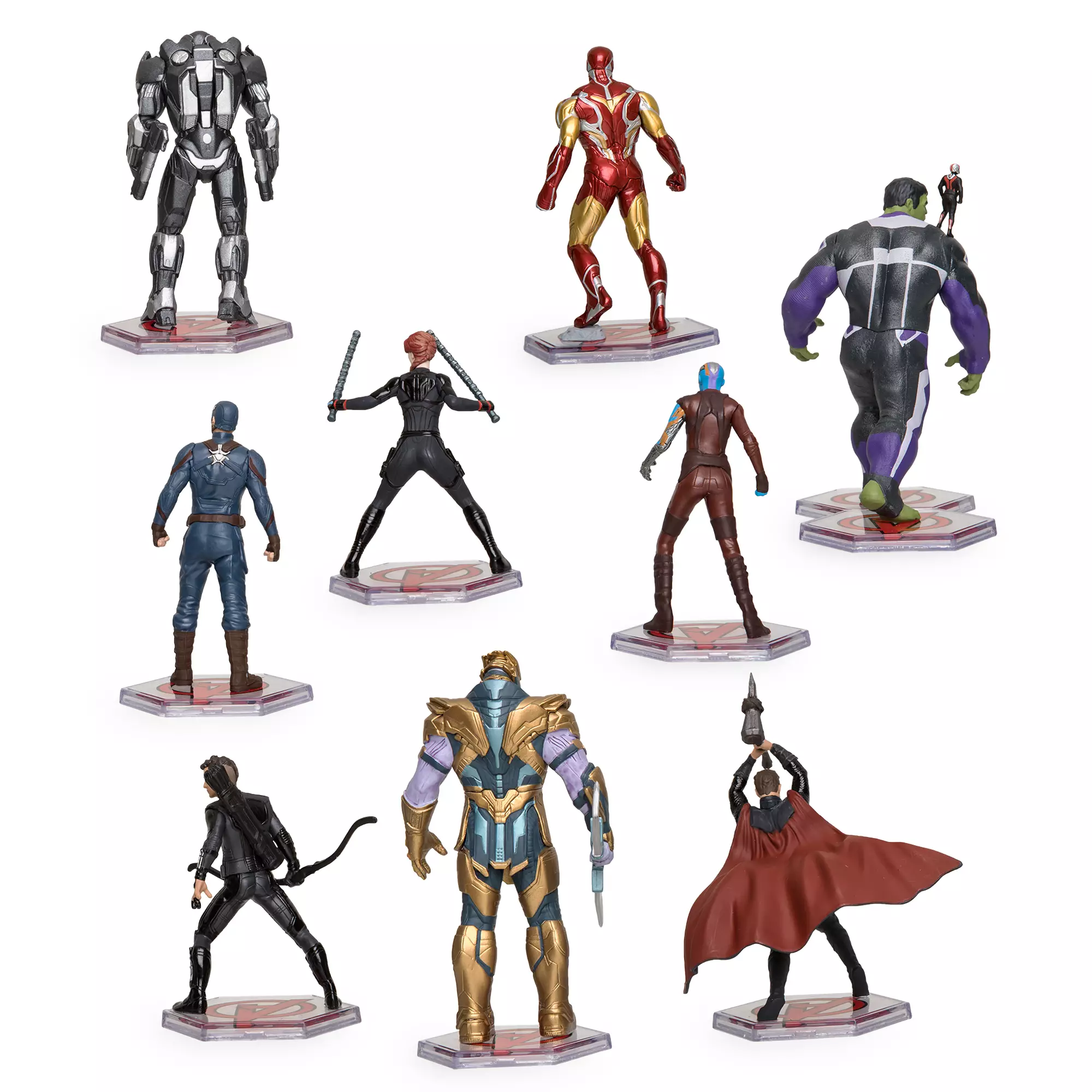 Avengers ของแท้ JP - Deluxe Figurine Set Disney [โมเดล Marvel] (9 ตัว)