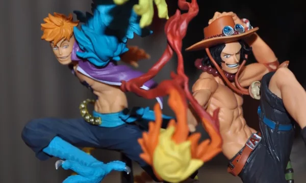 Marco & Ace ของแท้ JP แมวทอง - Scultures Banpresto [โมเดลวันพีช] (2 ตัว)