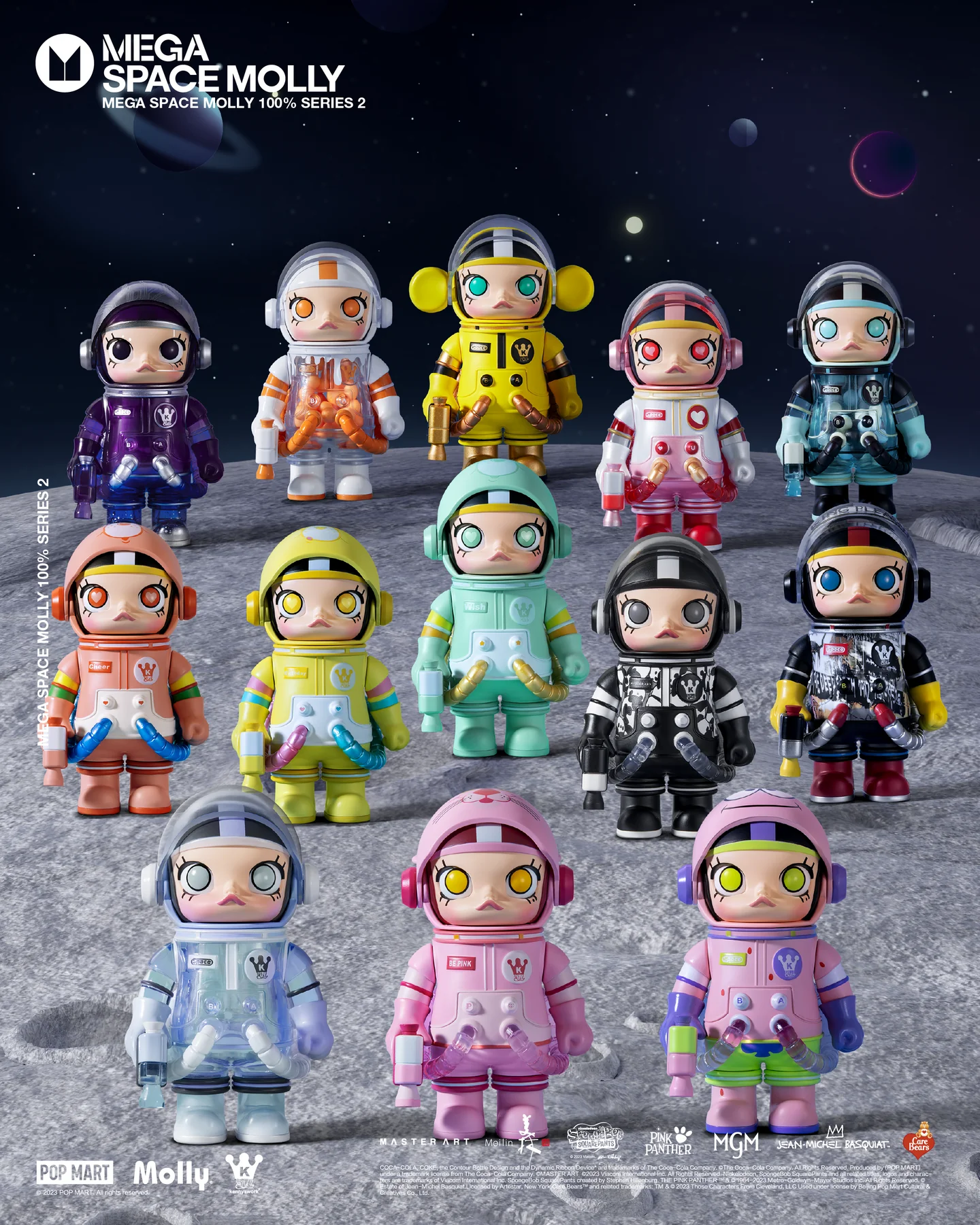 Mega Space Molly - 100% - Series 2 - ของแท้ - Pop Mart [โมเดลมอลลี่] (สินค้าพร้อมส่ง)