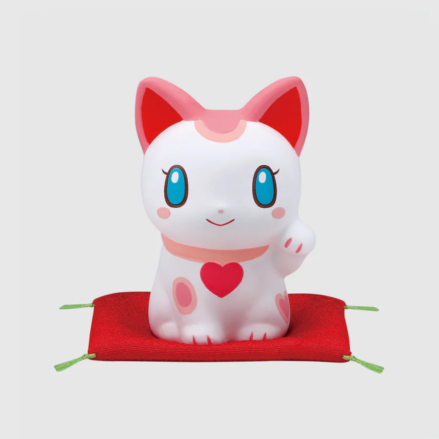 แมวกวักนำโชค ญี่ปุ่น ของแท้ - แมวหัวใจ [ สินค้าพร้อมส่ง ]